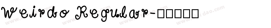 Weirdo Regular字体转换